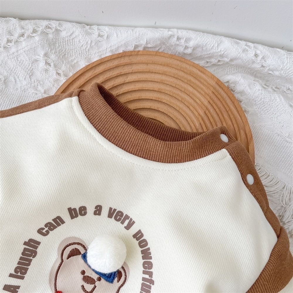 韓國童裝🇰🇷寶寶秋冬刷毛連體衣-細節圖6