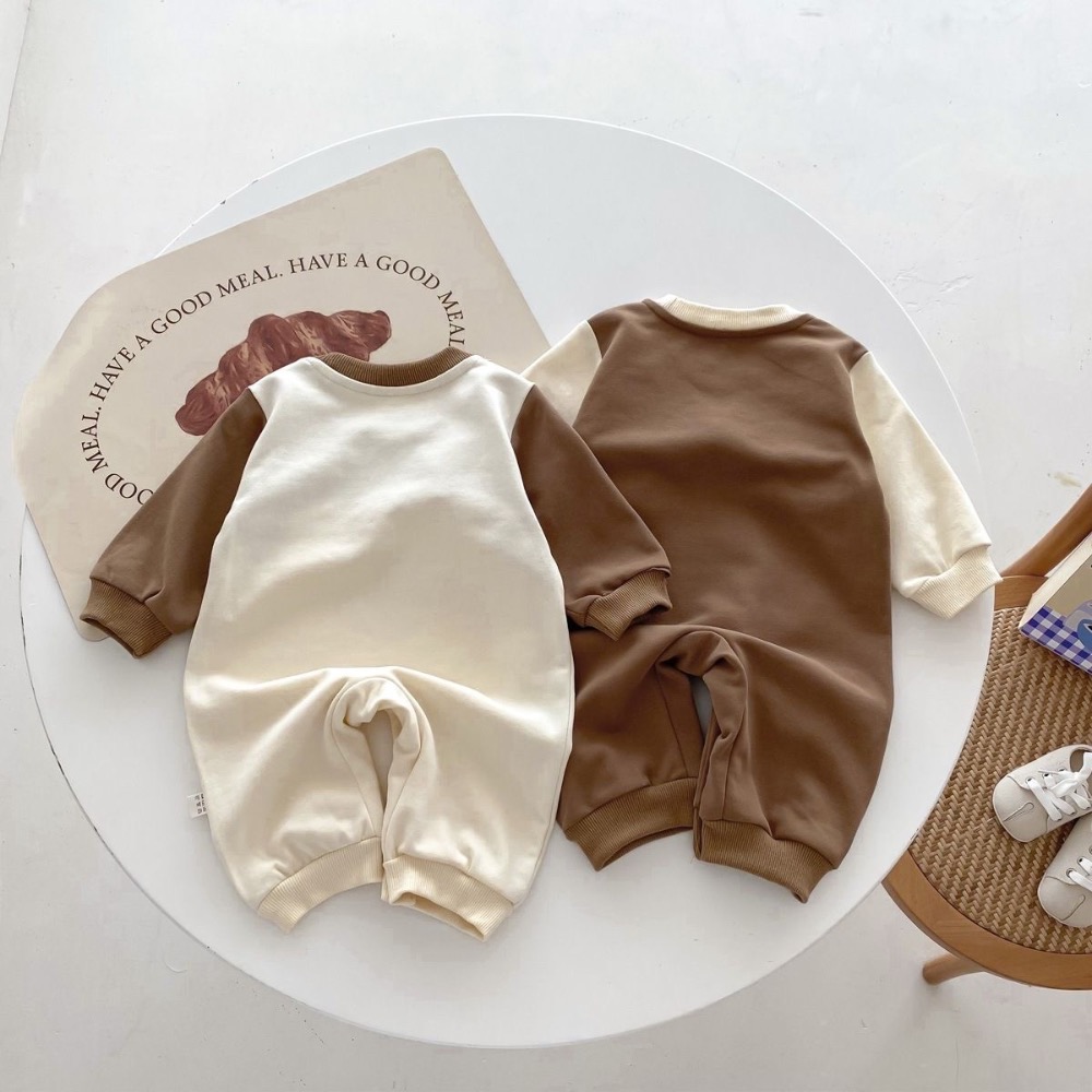 🐻‍❄️秋冬/早秋韓版嬰兒假兩件小熊長袖連體衣🐻-細節圖7