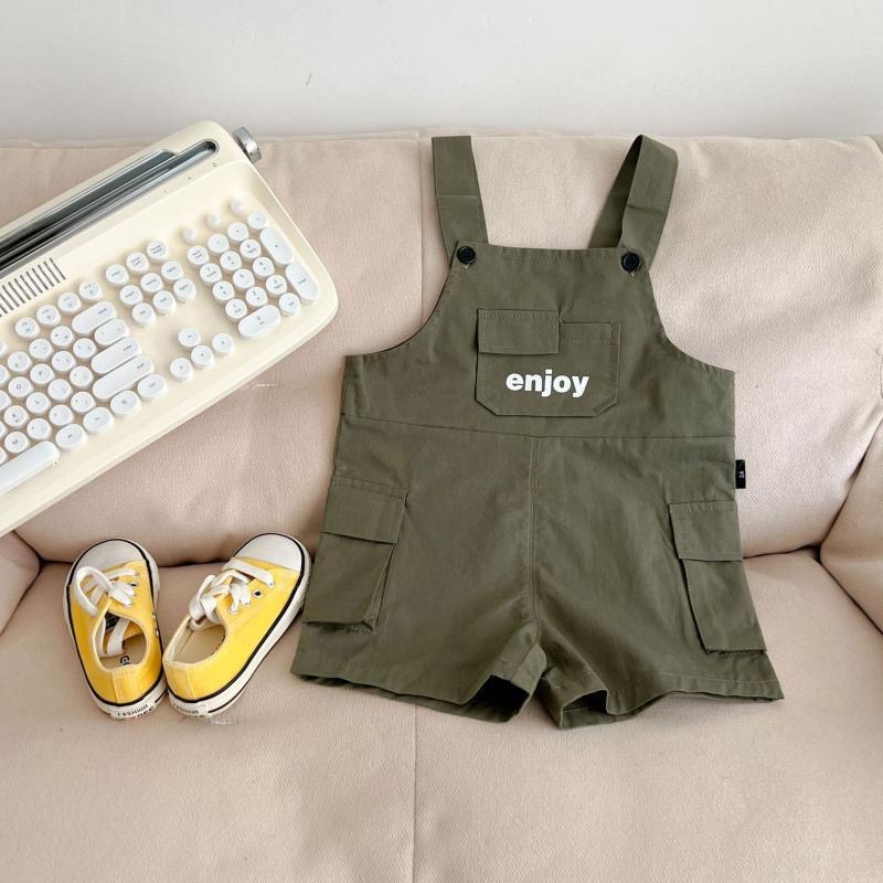 ins韓版寶寶/兒童工裝吊帶連身衣-細節圖2