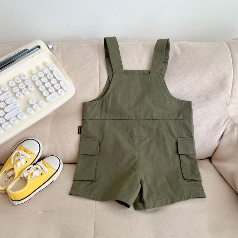 ins韓版寶寶/兒童工裝吊帶連身衣-細節圖3