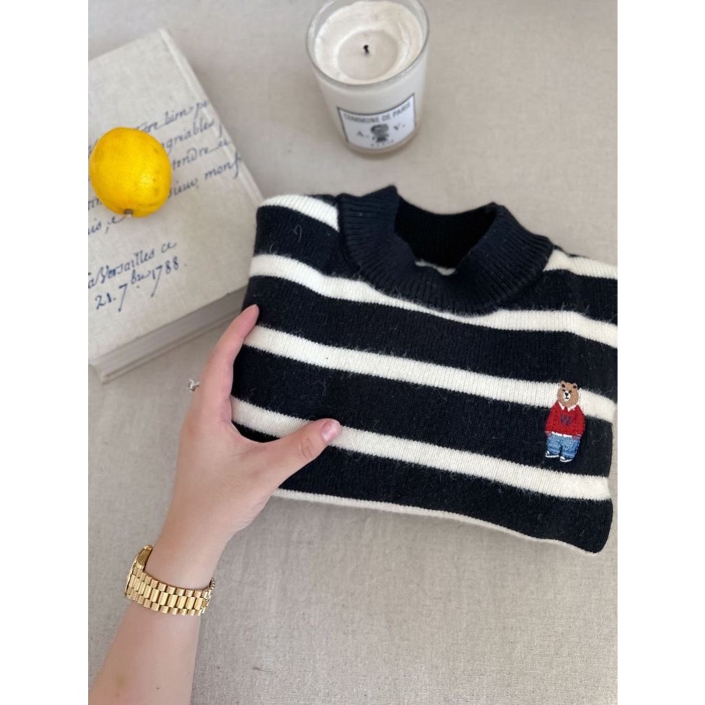 秋冬暖暖小熊刺繡加絨上衣-規格圖9