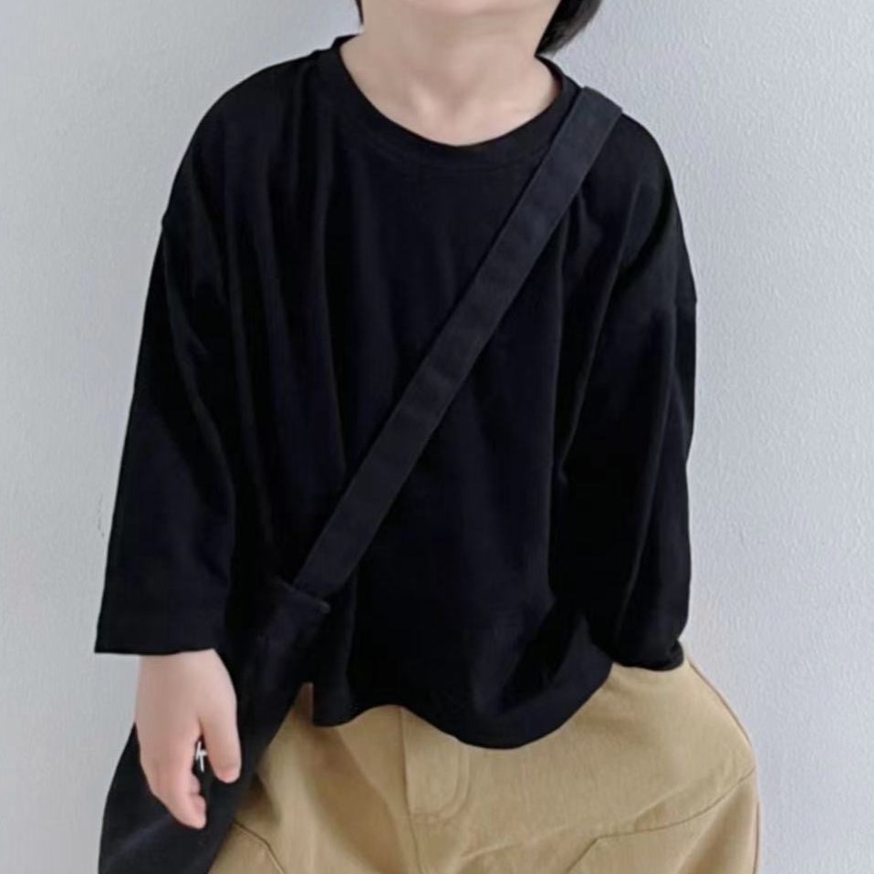 牛仔吊帶長褲男童女童套裝-細節圖7