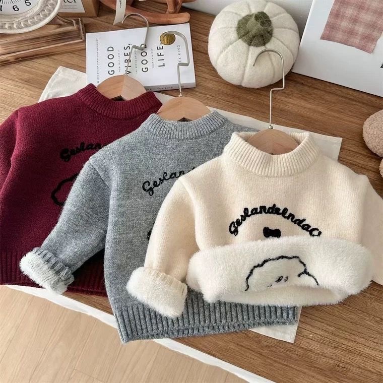 寶寶冬天加絨針織衫🧶-細節圖2