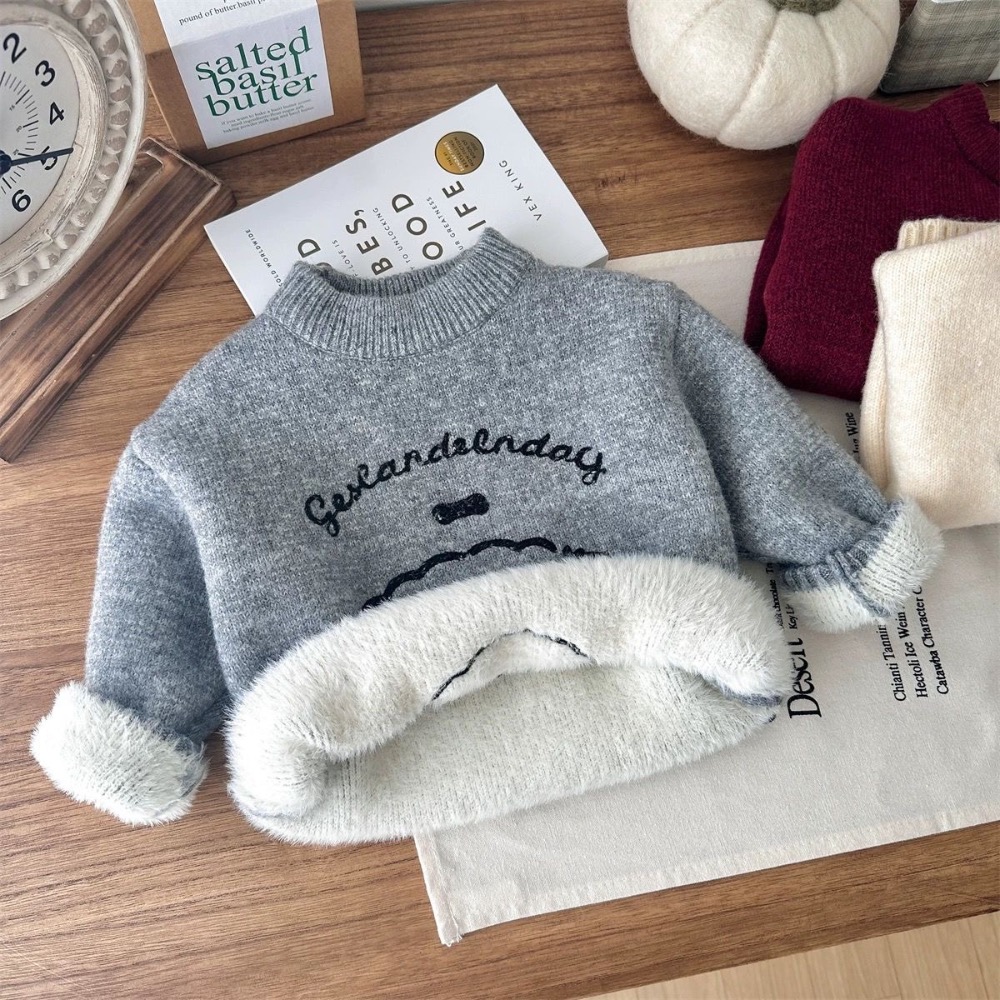 寶寶冬天加絨針織衫🧶-細節圖6