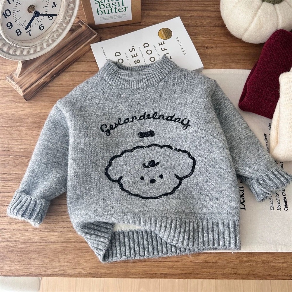 寶寶冬天加絨針織衫🧶-規格圖6