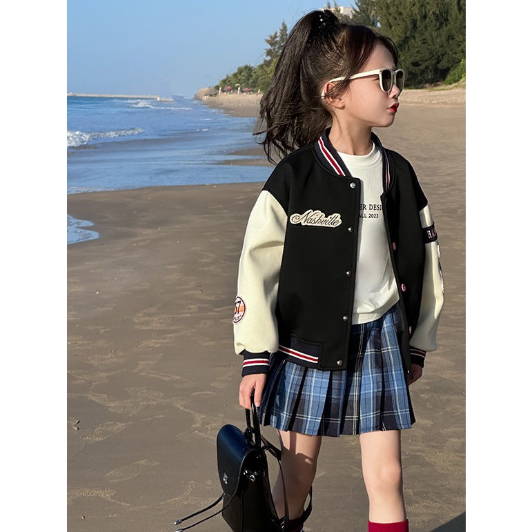 小兔子棒球服外套+公主洋氣百褶裙🐰-細節圖4