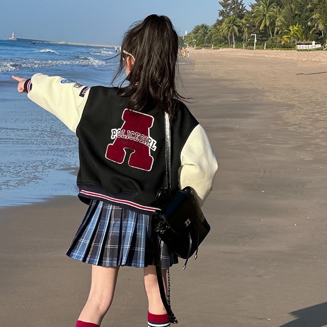 小兔子棒球服外套+公主洋氣百褶裙🐰-細節圖5