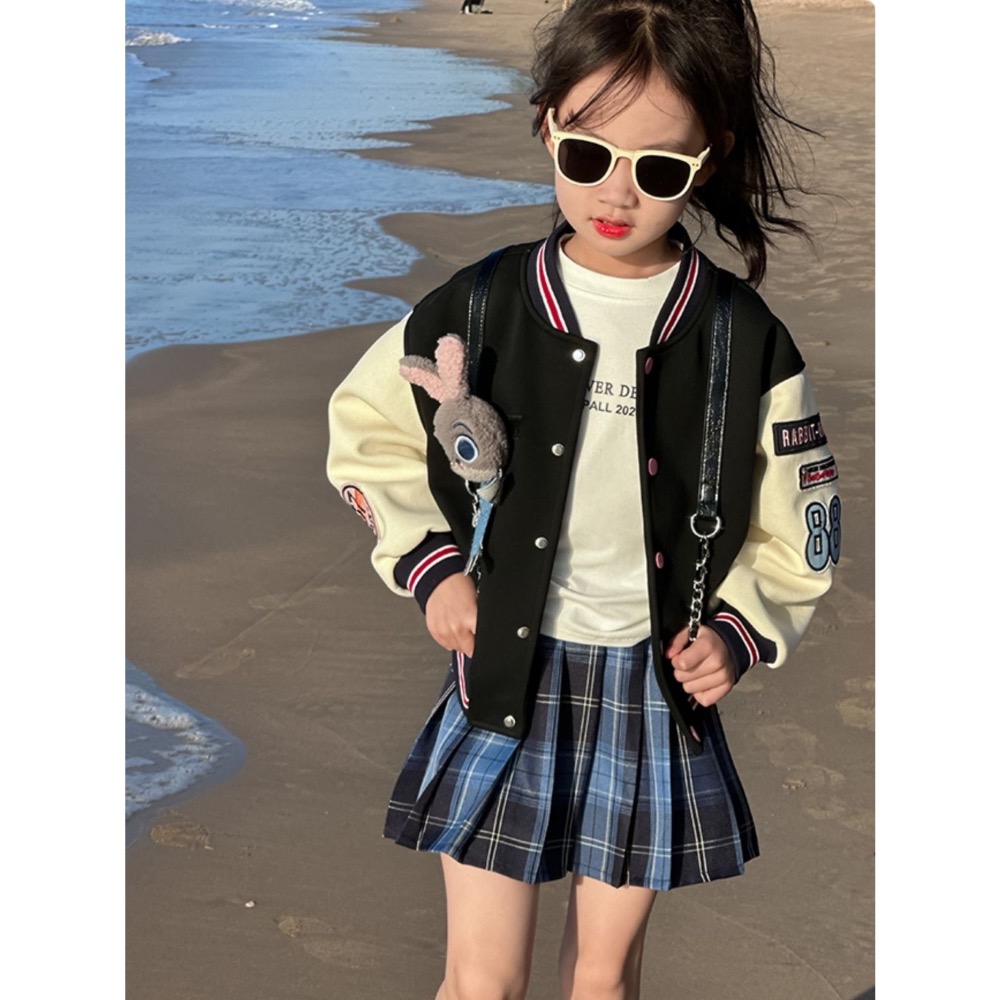 小兔子棒球服外套+公主洋氣百褶裙🐰-細節圖6