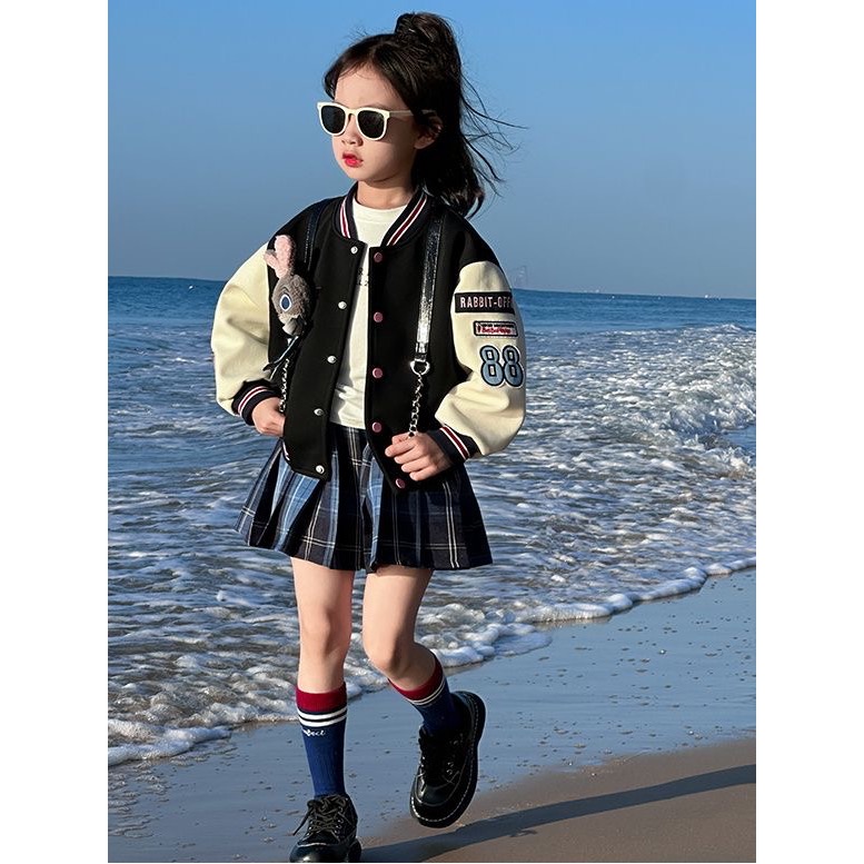 小兔子棒球服外套+公主洋氣百褶裙🐰-規格圖6