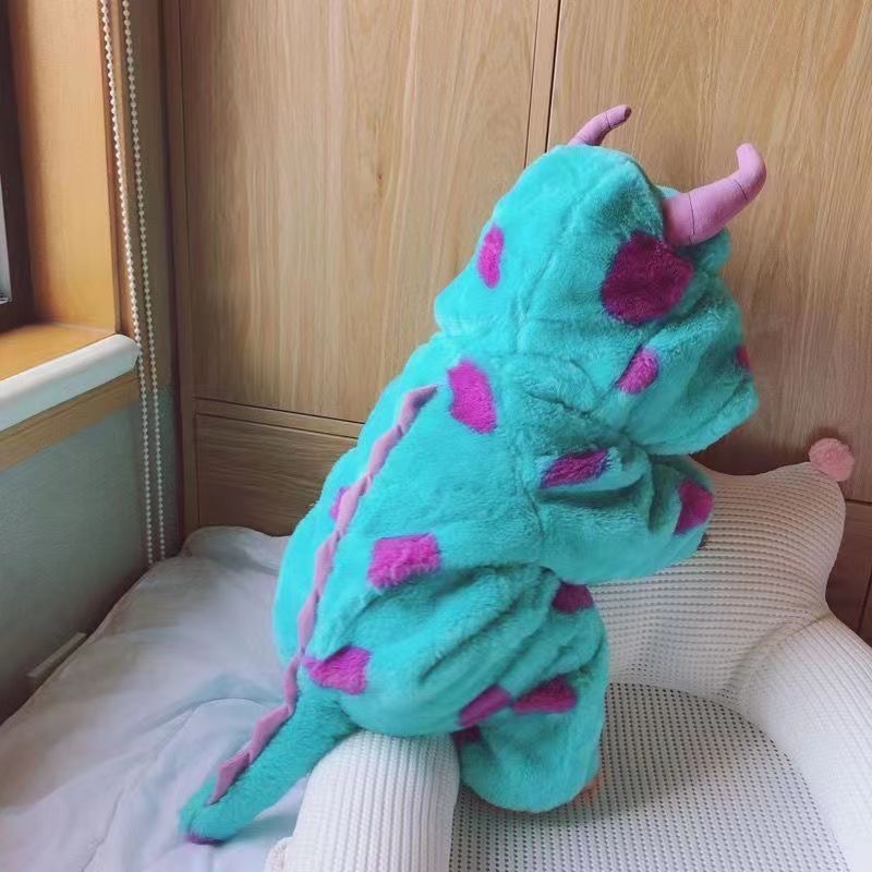 寶寶冬季恐龍加絨加厚連體爬行外出服🦕-細節圖2