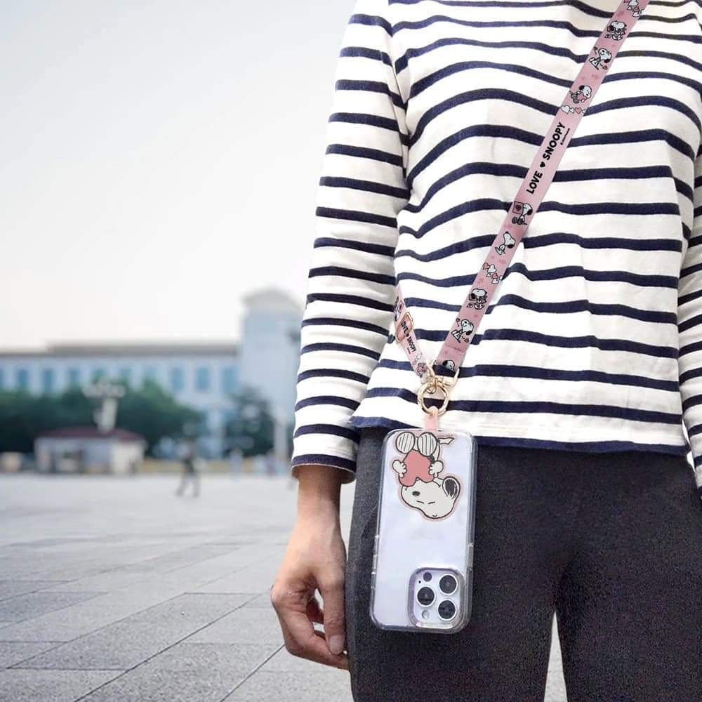 snoopy手機掛繩 （粉色）-細節圖2