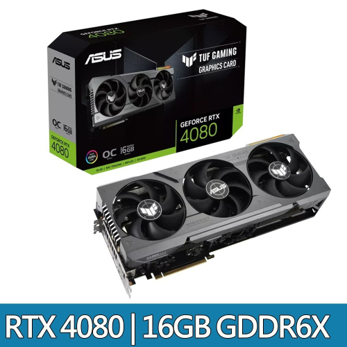 ASUS華碩 TUF Gaming RTX 4080 16GB GDDR6X 顯示卡 TUF-RTX4080-016G