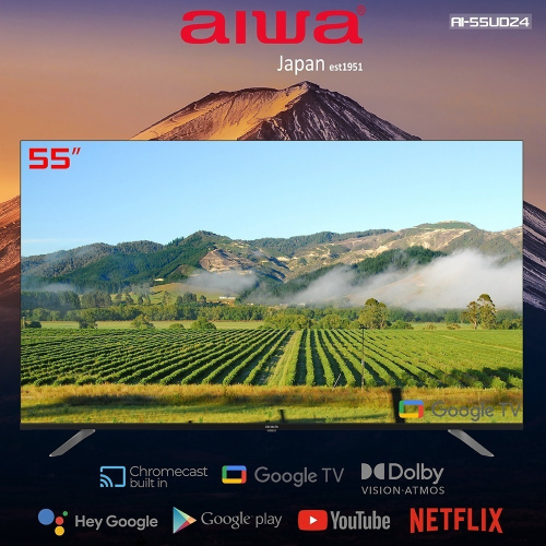 AIWA 日本愛華 55吋4K HDR Google TV 智慧聯網液晶顯示器(AI-55UD24)