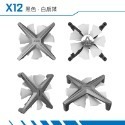 ALSEYE X12 ARGB 機殼散熱風扇三入組(液壓軸承/六色可選/含遙控器/控制盒) 支援四大主板-規格圖8
