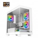 Xigmatek富鈞 Endorphin S Arctic ARGB 附4顆稜鏡風扇 M-ATX 白/黑 海景房機殼-規格圖7