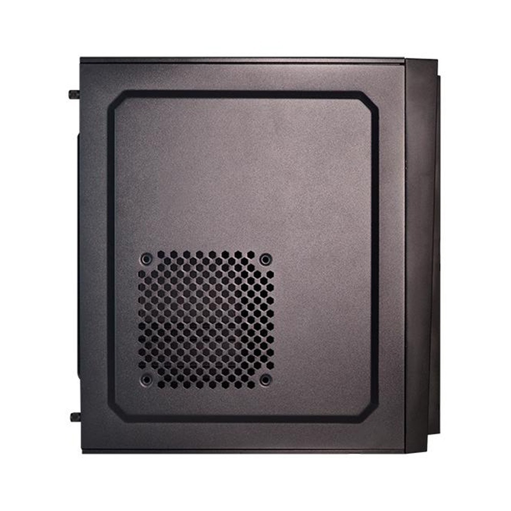 【YAMA】小追光 黑 電腦機殼 (M-ATX/預裝3顆RGB風扇/網格斜切設計)-細節圖3