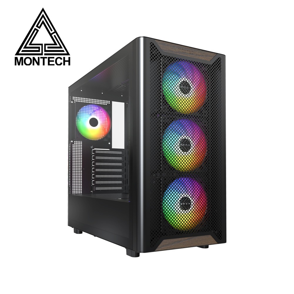 MONTECH 君主 XR Wood 玻璃透側機殼 (ATX/內附4風扇/Type-C/塔散175mm)-規格圖3