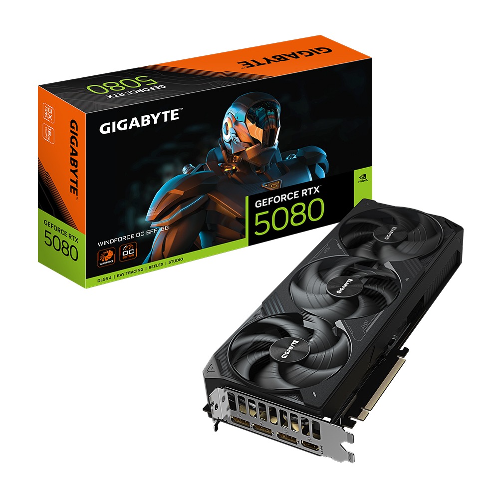 技嘉 RTX 5080 WINDFORCE OC SFF 16G 顯示卡(GV-N5080WF3OC-16GD)-細節圖2