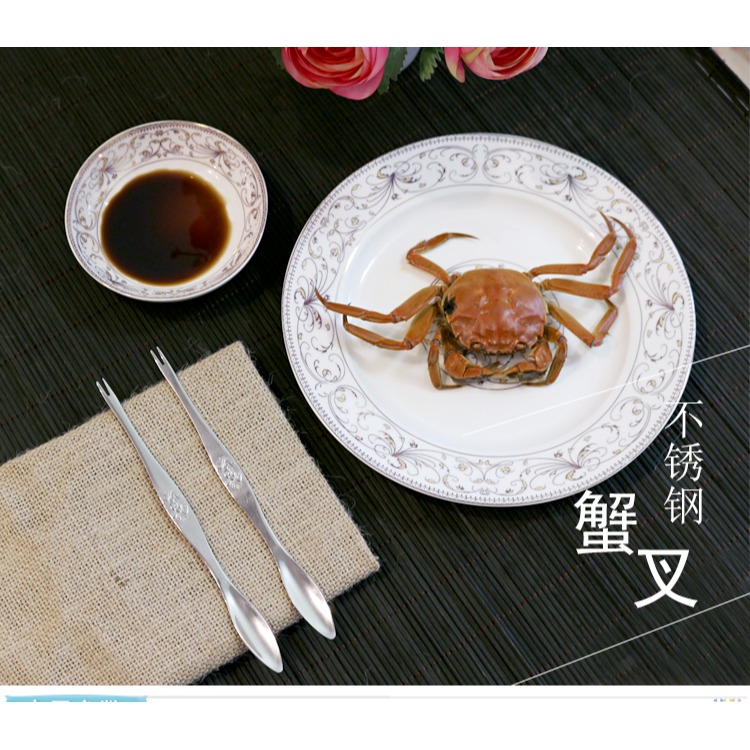 全新不鏽鋼海鮮叉, 螃蟹叉, 龍蝦叉, 手工皂工具, 美勞工具-細節圖5