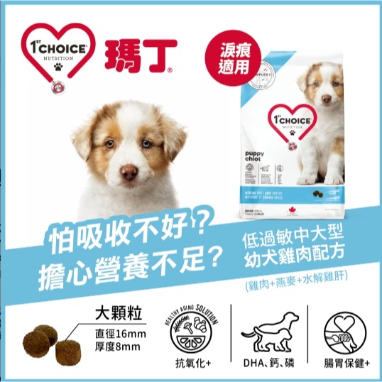 🌼🌸喵喵草花園🌻🌺🌸瑪丁第一優先 (大顆粒) 瑪丁 中大型幼犬低敏雞肉配方-細節圖2