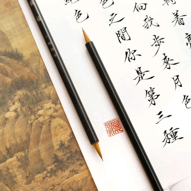 《快速出貨》【扶摇】南宫雁小二 狼毫 小楷 毛筆 書法國畫勾線 瘦金體 靈飛經 抄經 練字 抖音 小紅書直播用毛筆-細節圖2