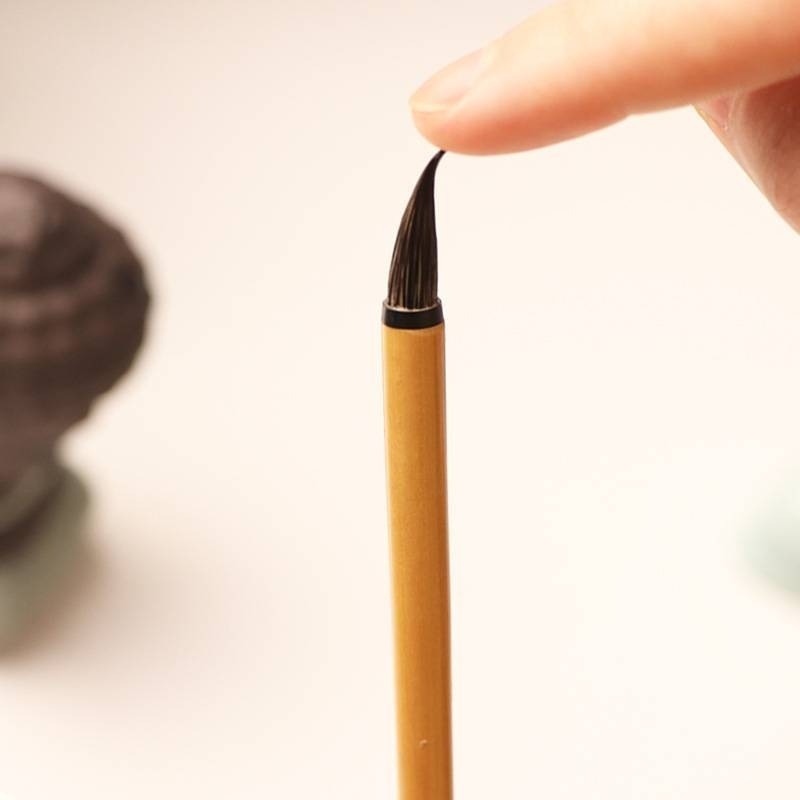 台灣快速出貨~ 書韻堂【黑尖紫毫】瘦金體 紫毫小楷毛筆狼毫蠅頭抄經瘦金體國畫人物白描勾線小號高檔毛筆-細節圖3