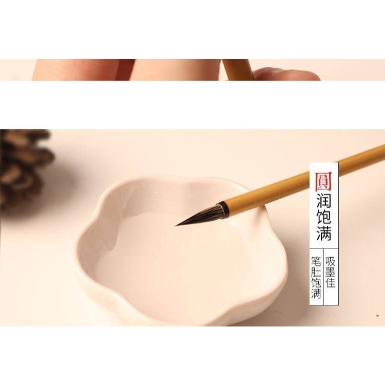 台灣快速出貨~ 書韻堂【黑尖紫毫】瘦金體 紫毫小楷毛筆狼毫蠅頭抄經瘦金體國畫人物白描勾線小號高檔毛筆-細節圖4