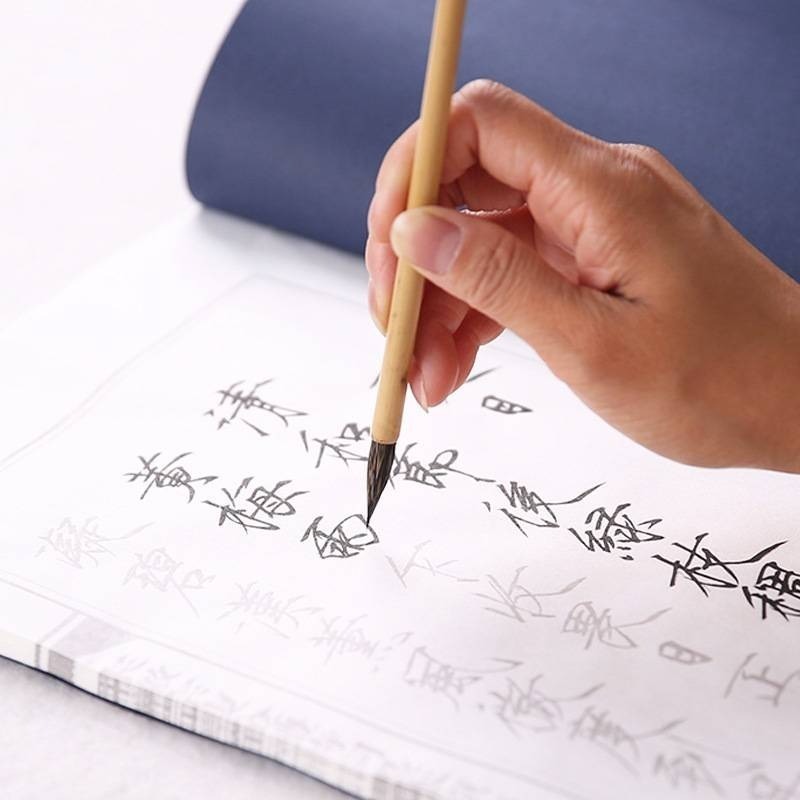 台灣快速出貨~ 書韻堂【黑尖紫毫】瘦金體 紫毫小楷毛筆狼毫蠅頭抄經瘦金體國畫人物白描勾線小號高檔毛筆-細節圖7