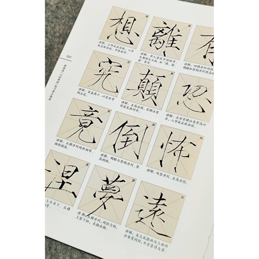 台灣快速出貨~書韻堂【瘦金體心經字帖】邱金生瘦金體心經字帖【可攤平的裸背裝非脫膠請注意  初學者 般若心經 瘦金體字帖-細節圖5