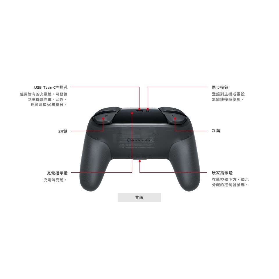 【邦妮嚴選】任天堂 Switch 原廠 黑色 PRO手把 PRO控制器 搖桿 台灣公司貨 一年保固-細節圖4