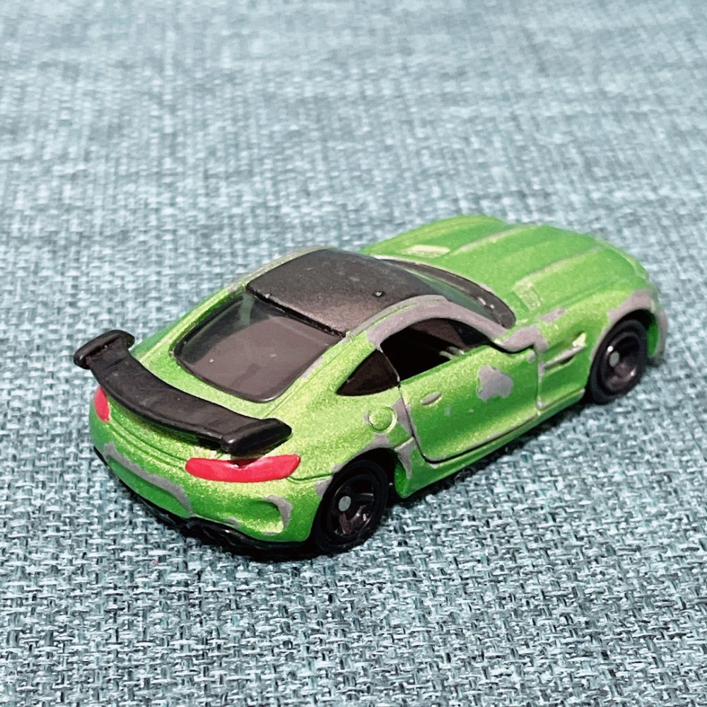 【邦妮嚴選】二手 tomica 小汽車 綠色 賓士 AMG GT-R No.7-細節圖3