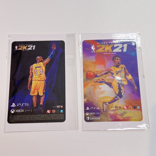 【邦妮嚴選】現貨 NBA 2K21 2K22 KOBE 黑曼巴 紀念卡貼 悠遊卡貼紙 2K 限量特典