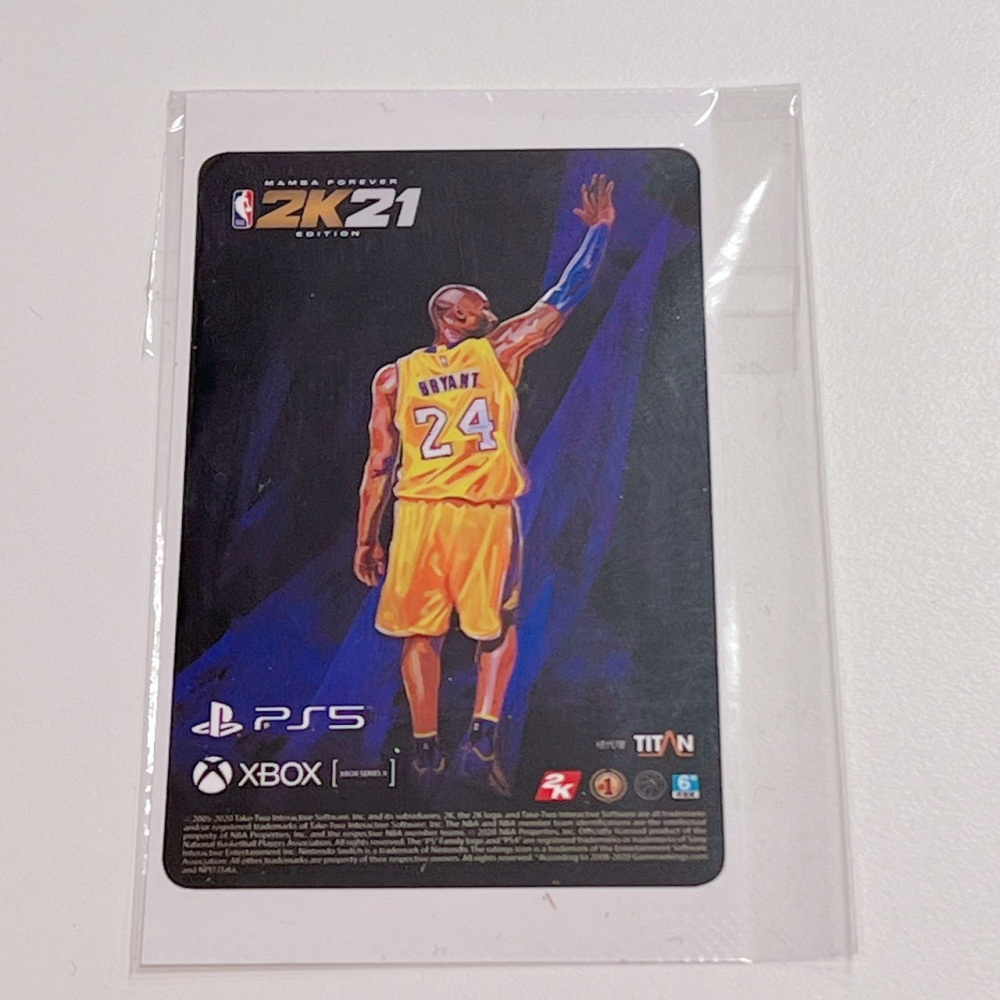 【邦妮嚴選】現貨 NBA 2K21 2K22 KOBE 黑曼巴 紀念卡貼 悠遊卡貼紙 2K 限量特典-細節圖3