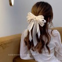 ｜Teddy shop｜大蝴蝶結飄帶發夾女2023新款夏季高級感後腦勺頂夾彈簧夾夾子發飾-規格圖6