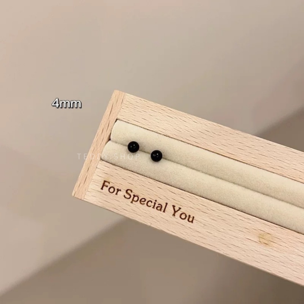 ｜Teddy Shop｜✨細針鈦鋼圓球耳環💎 防過敏 不退色 可碰水 耳環 鈦鋼耳環 抗過敏-細節圖4