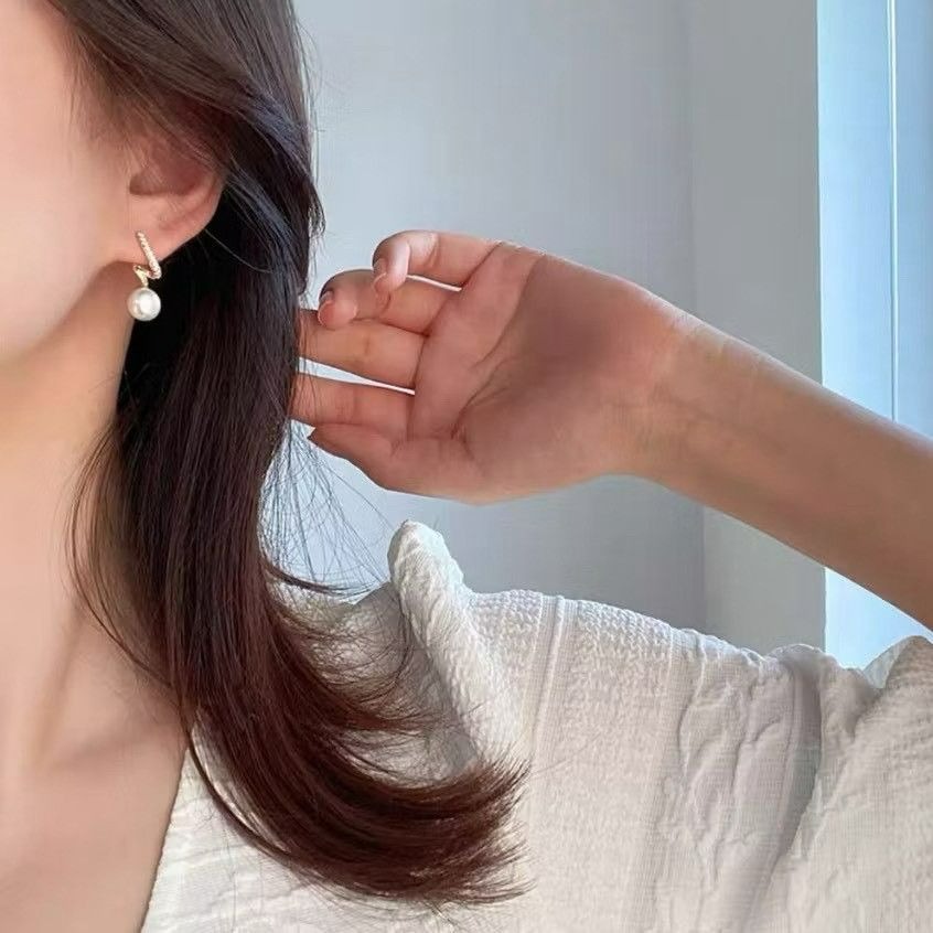 ｜Teddy Shop｜𝑺𝟗𝟐𝟓純銀 💎法式復古珍珠耳環🎀 優雅氣質耳環 高級感飾品 金色款-規格圖3