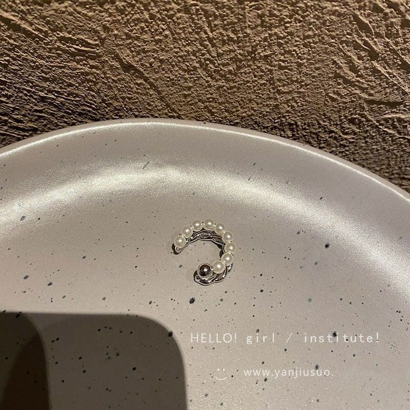 ｜Teddy Shop｜💎法式復古珍珠耳夾🎀 優雅耳夾 氣質飾品 高級感金色款 耳夾 珍珠耳夾-細節圖2