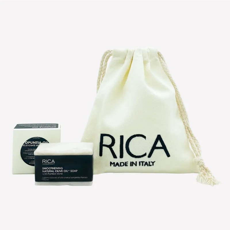 💟公司貨💟Rica 義大利進口 RICA喚膚組合－有機橄欖喚膚手工皂+梨果仙人掌喚膚 所有膚質適用-細節圖2