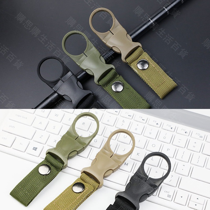 【TW現貨🔥加固鈕扣式】寶特瓶扣環 水壺扣 水瓶扣環 礦泉水扣環 寶特瓶掛勾 礦泉水掛勾 水瓶掛扣 登山 露營-細節圖9