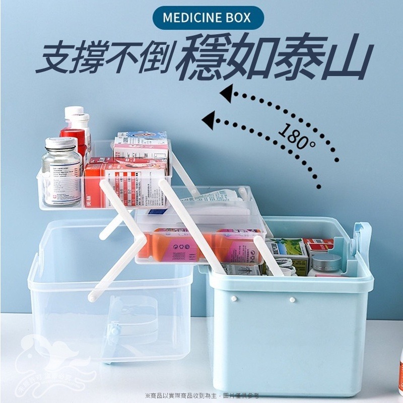 【台灣24H出貨🔥三層好收納】醫藥箱 收納箱 藥箱 保健盒 護理箱 化妝盒 收納籃 急救箱 藥盒 工具箱-細節圖9