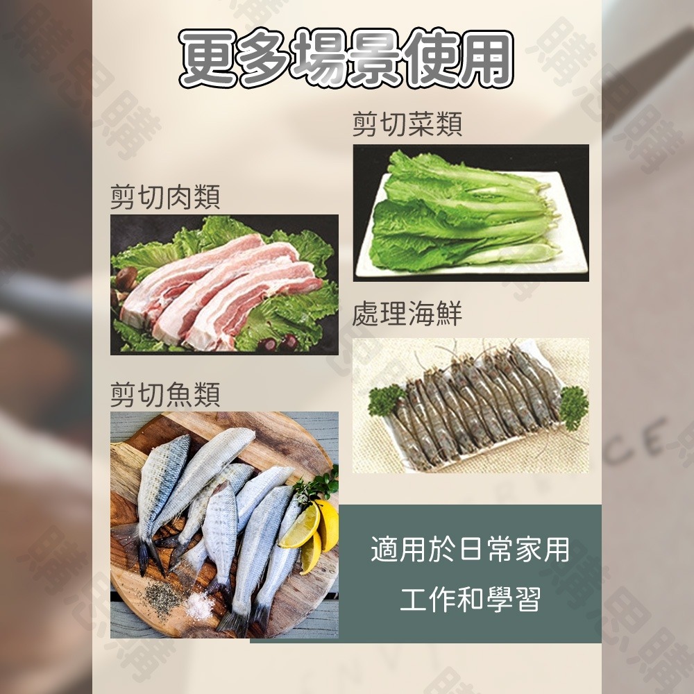 【TW現貨🔥大開口大握把】家用剪刀 強力剪刀 廚房用刀 ABS 不鏽鋼 食物剪刀 勞作剪刀 裁縫剪刀-細節圖6