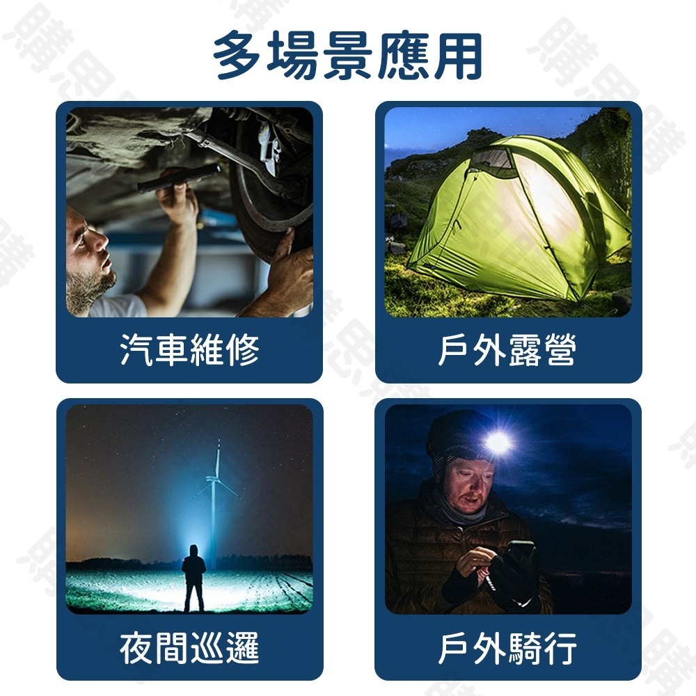 【TW現貨🔥3顆燈芯】手電筒 迷你手電筒 充電手電筒 尾部強磁 軍用手電筒 強光手電筒 帽燈-細節圖3
