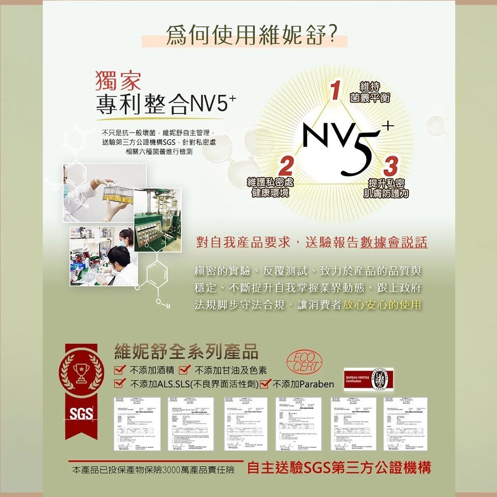 WellnuX有感系列NV5⁺維妮舒浴潔露150ml私密保養專用清潔-細節圖4