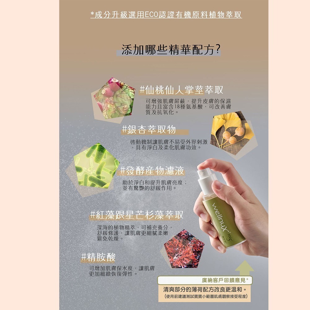 WellnuX 維妮舒 NV5+有感系列 原液芬露30ml雙件組-私密噴霧(改善異味舒緩不適 寶寶可用成分有機萃取)-細節圖5