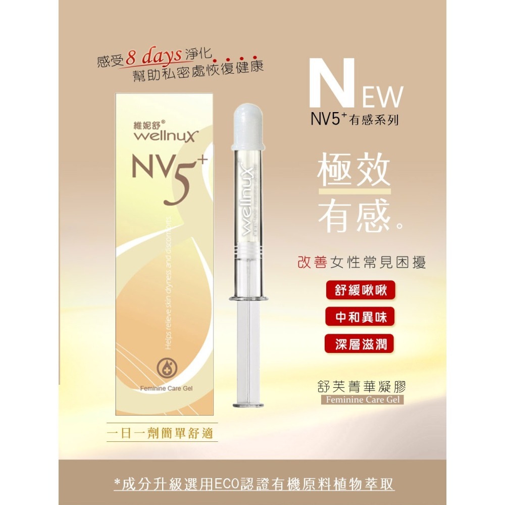 WellnuX維妮舒NV5⁺ 舒芙菁華凝膠2ml 私密安瓶保養-細節圖2