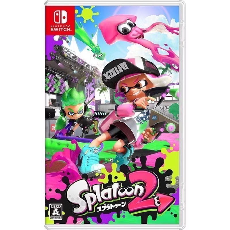 Switch 任天堂 Splatoon 斯普拉遁2 斯普拉遁3 漆彈大作戰 漆彈2 漆彈3 一般 擴充 日版 中文字幕-規格圖1