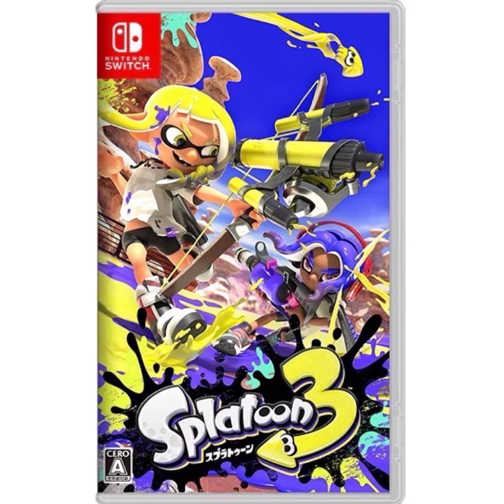 Switch 任天堂 Splatoon 斯普拉遁2 斯普拉遁3 漆彈大作戰 漆彈2 漆彈3 一般 擴充 日版 中文字幕-規格圖1