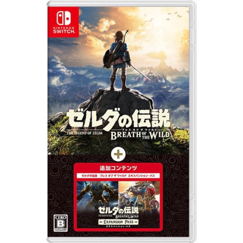 Switch 任天堂 NS 薩爾達傳說 曠野之息 + 擴充票 非下載版 日版 實體 中文字幕