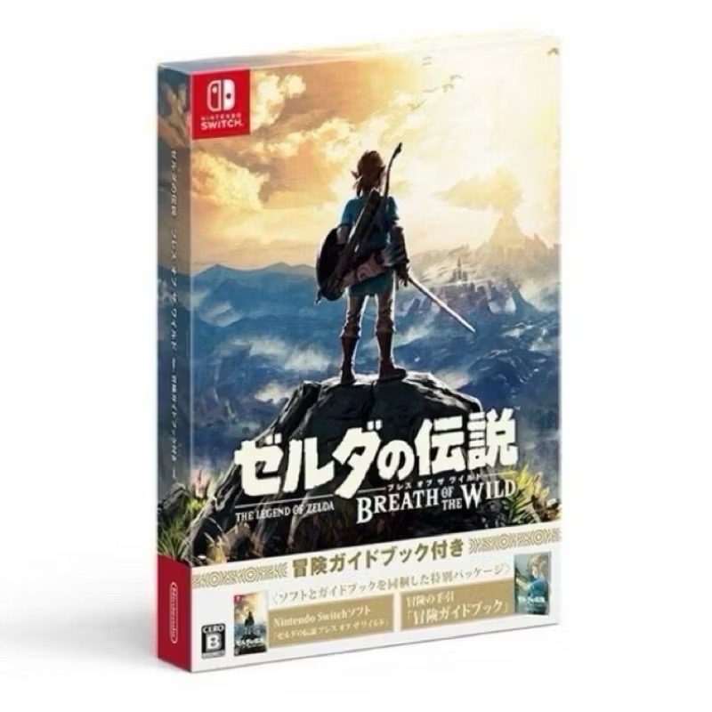 Switch 任天堂 薩爾達 曠野之息 一般版 盒裝版(含冒險指南) 日版 有中文字幕-規格圖1