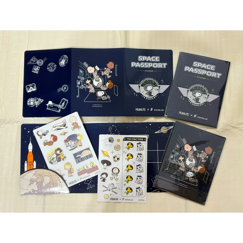星宇航空 史努比 貼紙+貼紙簿-細節圖2